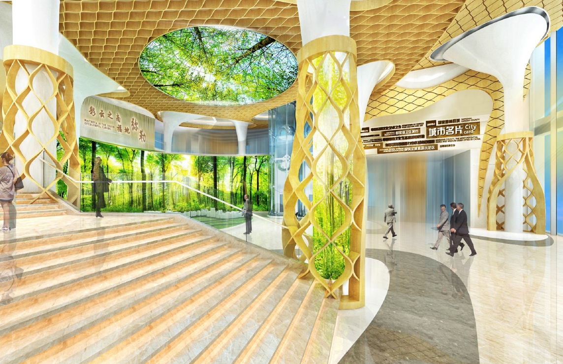 弥勒新鸥鹏教育小镇展示中心展陈装饰工程